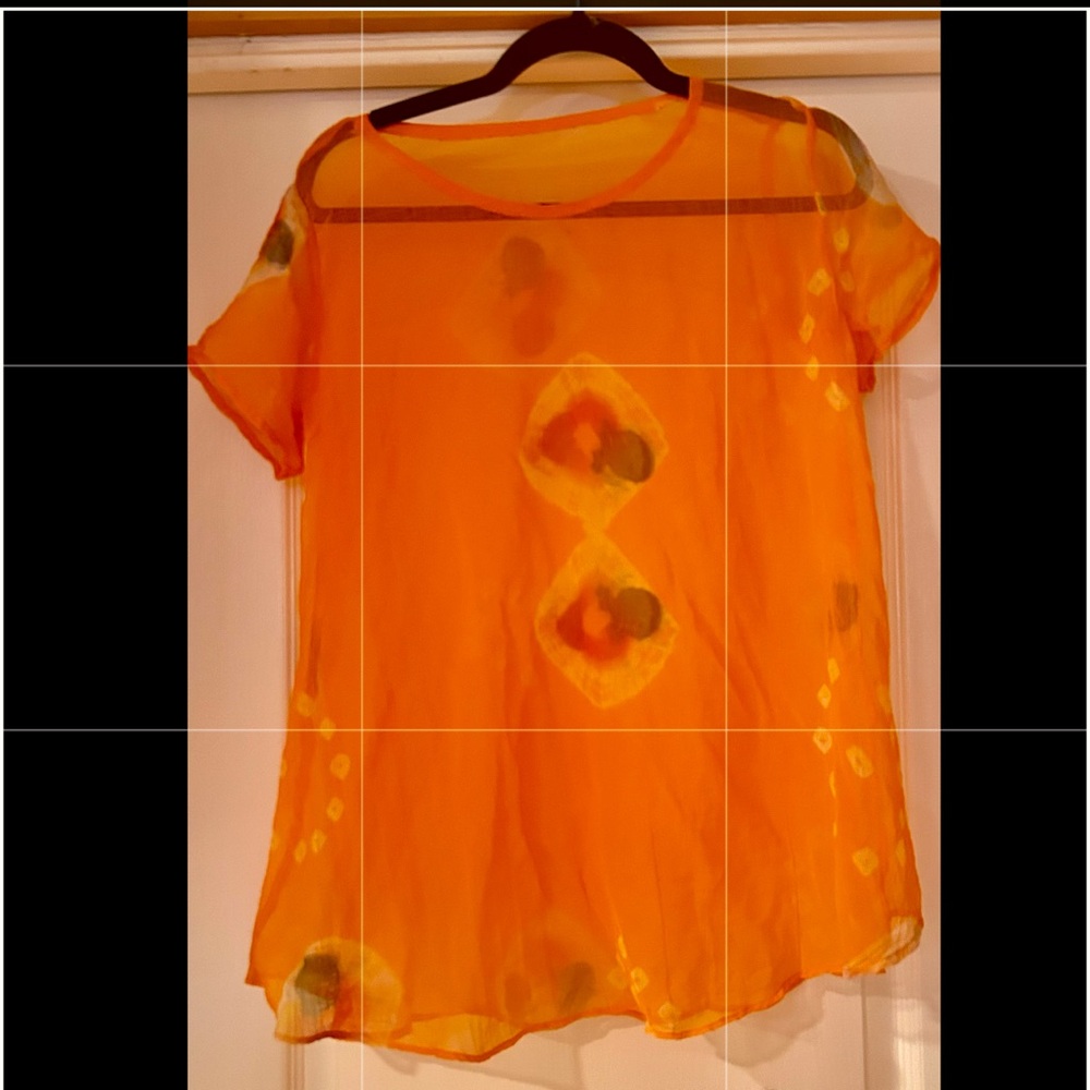 Beautiful sheer coverup top made in Italy